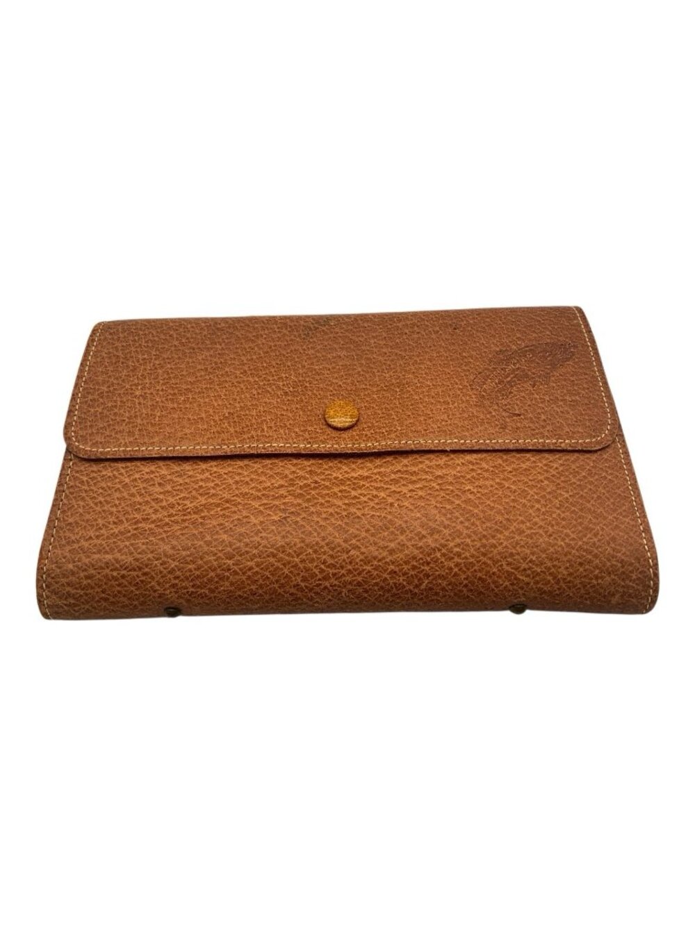 Common Sense Leather Fly Fish Wallet Leader W/ 20 Fly Holders-3 Felts 7" Long